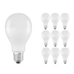 Mehrfachpackung 10x Ledvance CLASSIC LED E27 Birne Matt 19W 2452lm - 827  | Ersatz für 150W
