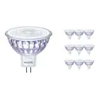 Mehrfachpackung 10x Philips Corepro LED Spot GU5.3 MR16 7W 621lm 36D - 830 Warmweiß | Ersatz für 50W