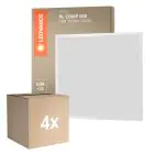 Mehrfachpackung 4x Ledvance LED Panel Compact Aluminium Weiß 33W 3630lm - 840  | 60x60cm