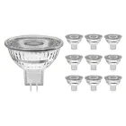 Mehrfachpackung 10x LED-Spot GU5.3 MR16 4.4W 345lm 60D - 827 | Dimmbar - Ersatz für 35W