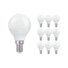 Mehrfachpackung 10x Lustre LED E14 Kugel Matt 4.5W 470lm - 827 Extra Warmweiß | Ersatz für 40W