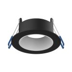 Spot LED Ares Profond ring Noir - avec Inner Cercle  Blanc | Diamètre 68mm - incl. GU10 Fitting