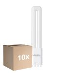 Lot 10x PL-L LED 7.9W 1000lm - 840 Blanc Froid | 4 Broches - Remplacement 18W