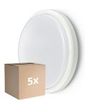 Lot 5x Philips Hublot LED Ledinaire WL070V Blanc 18.7W 1700lm - 830 Blanc Chaud | 285mm - IP65