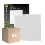 Lot 6x Bright Choice Dalle LED Backlit 36W 3600lm - 830 Blanc Chaud | 60x60cm - UGR <22