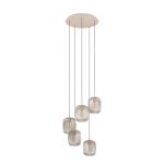 Eglo Suspension Luminaire Romazzina Échantillon Sablonneux | Convient pour 5x E27