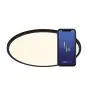 Nordlux Oja Smart 42 Plafonnier Métal Noir 20W 2300lm - 827-865 Accordable Blanc | 424mm - Wifi et Bleutooth Dimmable