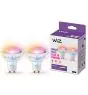 Pack duo 2x WiZ Smart Spot LED GU10 PAR16 5W 400lm 36D | Meilleur Rendu De Couleur - Dimmable - Remplacement 50W