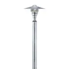 Nordlux Vejers 2M Lampadaire extérieur Acier Galvanisé et Verre Gris | IP54 - Convient pour E27