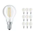 Lot 10x Ledvance CLASSIC LED E14 Poire Filament Claire 4.2W 470lm - 927 | Meilleur rendu de couleur - Dimmable - Remplacement 40W