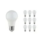 Lot 10x LED E27 Poire Dépolie 8W 806lm - 840 | Remplacement 60W